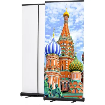 Roll-Banner Basic Black 2 základnové nohy 100x200cm černý