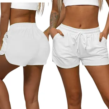 KRAŤASY DÁMSKÉ BÍLÉ S KAPSY - PRO AKTIVNÍ ŽENY XL