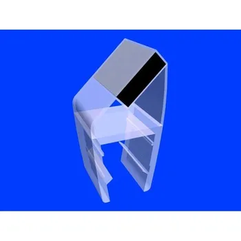 BESTECO Magnetická Těsnící Lišta 308/6/200 (Transparentní), Úhel 45°, Pro Sklo 6 mm, Délka 200 cm