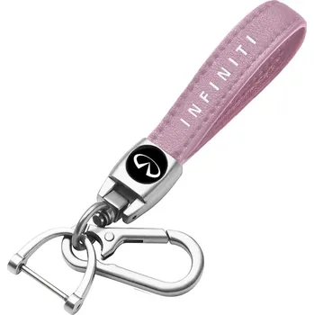 INFINITI přívěsek na klíče, klíčenka, růžová kůže