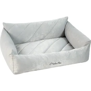 Pelíšek pro psa O´LALA PETS Pelech s bočnicemi COUCH Platinum Stříbrná Velikost: 75 x 60cm