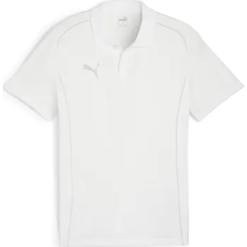 Pánské tričko Pánské triko s límečkem PUMA TEAMFINAL CASUALS POLO 658535_04 PUMA WHITE/PUMA SILVER 3XL
