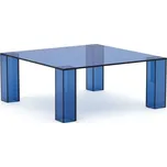 Modrý skleněný konferenční stolek 85x85 cm Adularia – Kave Home ID_1759014