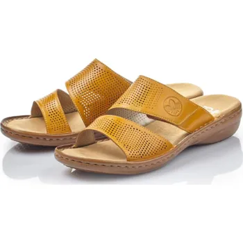 Dámské pantofle Dámské pantofle 60812-68 RIEKER žlutá Barva: žlutá, Velikost: 37