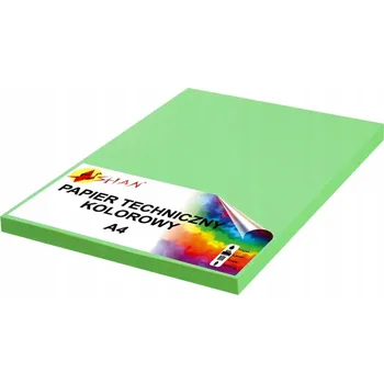 Kancelářský papír Technický papír A4 140g zelený, světle mořská (seledinový), 50 listů