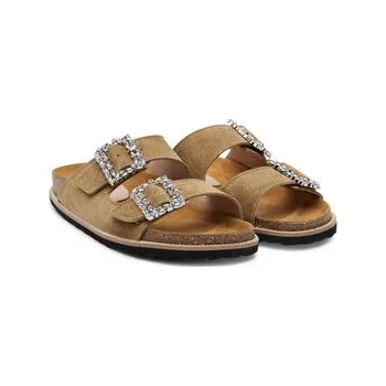 Dámské pantofle Nazouváky Pollini SA28373G0MTF0209 Khaki 41