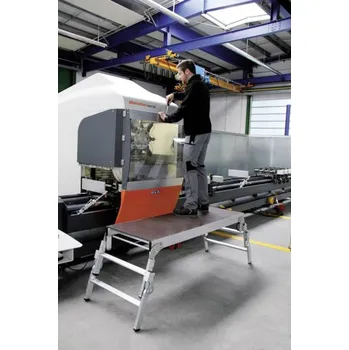 Žebřík MUNK Günzburger Steigtechnik 30414 hliník pracovní plošina max.prac. výška: 2.75 m 24.5 kg