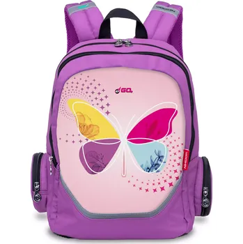 Školní batoh Školní a předškolní batoh Nikidom Roller GO Butterfly 15L, Fialový
