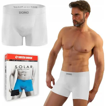 Pánské spodní prádlo Pánské bezešvé boxerky SESTO SENSO SOLAR L/XL