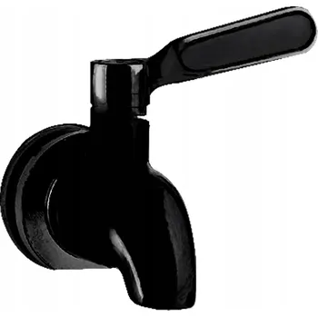 Džbán SuperButelki z nerezové oceli kohoutek , černý, 0,01 l