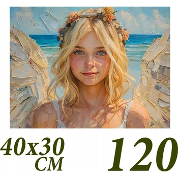 Obraz Puzzle Anděl č. 4 120 dílků 29,7x42cm Svaté Přijímání , Anděl strážný , Náboženské