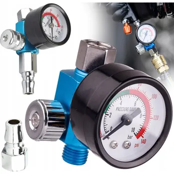 Příslušenství ke kompresoru REDUKTOR TLAKU VZDUCHU PRO LAKOVACÍ PISTOLE 1/4" REGULÁTOR