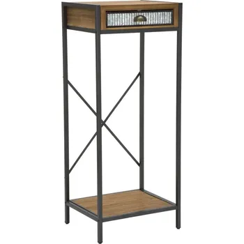 Konferenční stolek Odkládací stolek na telefon Mauro Ferretti Irim 50x40x121 cm, hnědá/světle šedá