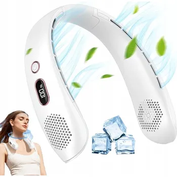 Domácí ventilátor Mini ventilátor Loveysmile Neck Fan, bílý