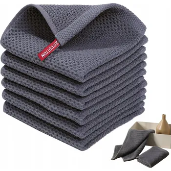 Utěrka Kuchyňské Ściereczki bavlněné vaflové kuchyňské utěrky 6 kusů