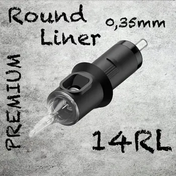 Tetování 14RL PREMIUM CARTRIDGE 0,35MM ROUND LINER 1KS N3