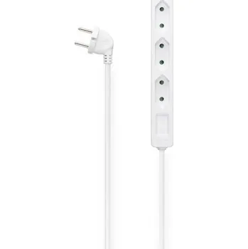 Hama 00223020 Zásuvková lišta bílá Euro zástrčka 1 ks