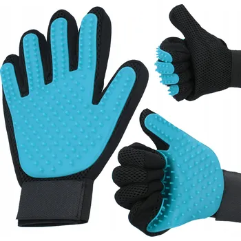 Kosmetika pro psa RUKAVICE PRO PSY A KOČKY NA ČESÁNÍ A KOUPÁNÍ - KARTÁČ NA SRST