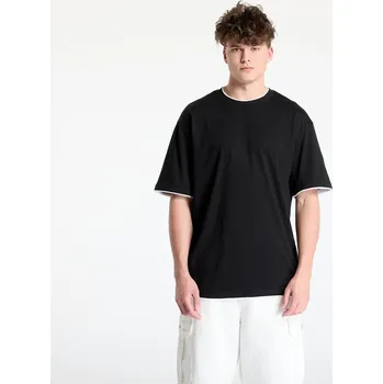 Pánské tričko Tričko Urban Classics Contrast Tall Tee Black / White M