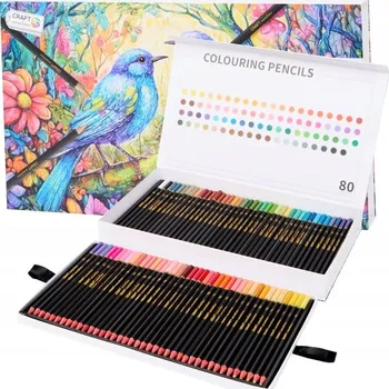 Pastelka PASTELKY PRO KRESLENÍ MOTIVŮ 80KS V PRAKTICKÉM POUZDŘE