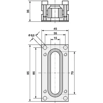 Konektor LAPP SKINDICHT FL1 těsnicí průchodka hliník, 1 ks