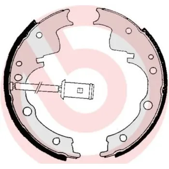Brzdová čelist Sada brzdových čelistí BREMBO S A6 505
