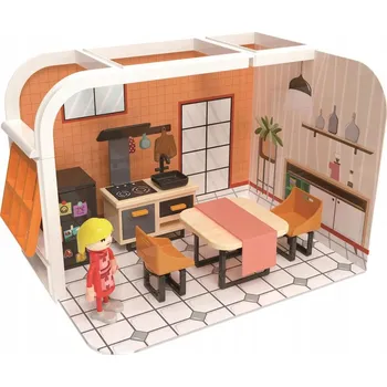 Domeček pro panenku Domeček pro panenky Joueco domeček pro panenky s kuchyní