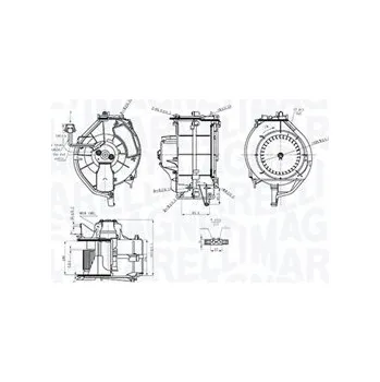Ventilátor topení a klimatizace vnitřní ventilátor MAGNETI MARELLI 069412759010