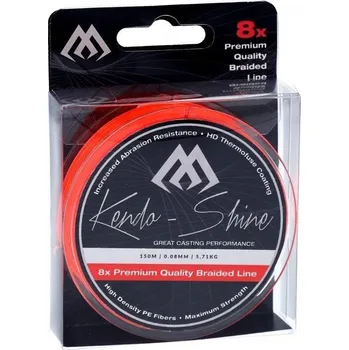 MIKADO Pletená šňůra - KENDO SHINE ORANGE 150m 0,20mm 19,86