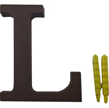 ČÍSLICE ČÍSLICE PÍSMENO PÍSMENA NA DŮM BUDOVU DVEŘE ADRESU ČÍSLO HNĚDÁ 9 CM L