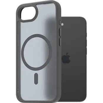 Pouzdro na mobilní telefon AlzaGuard Matte Case Compatible with Magsafe pro iPhone 16e šedý