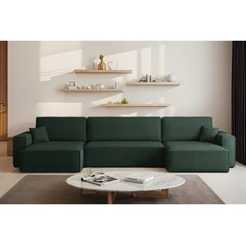 Sedací souprava Rozkládací sedací souprava do U Karl XL - Zelená 14