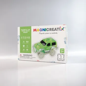ostatní stavebnice Stavebnice ZÁVODNÍ AUTO DRÁHA ZELENÁ MAGNICREATIX