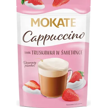 Káva Mokate Cappuccino 110g Strawberry & Cream