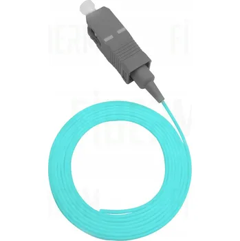 Síťový kabel FIBERM Pigtail SC/UPC 1m Multi Mode OM3 Azurový (Cyan) Easy