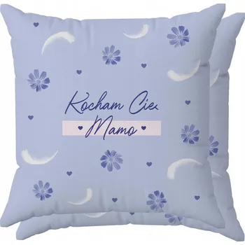 Povlak na polštářek Povlak na polštář na zip 40x40 modrý Svátek Matek