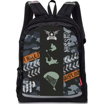 Školní batoh Nikidom Roller RUN Camo 26l, Černý
