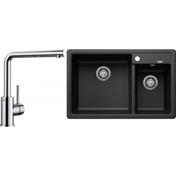 Granitový dřez Set RS Blanco Legra 8+ Blanco Mila (antracit + chrom)