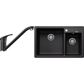 Granitový dřez Set RS Blanco Legra 8+ Blanco Daras (antracit + antracit)