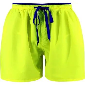 Pánské plavky Benc pánské koupací šortky BK-7886 4XL zářivě žlutá