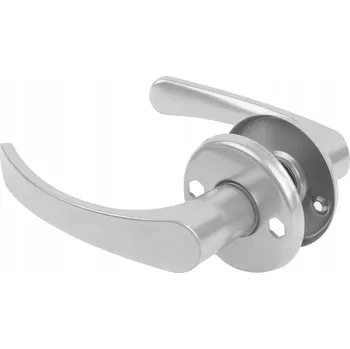 Dveřní kování Klika dveřní SEGER KRÁTKÁ STŘÍBRNÁ (interiérová)