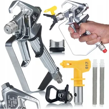 Stříkací pistole STŘÍKACÍ PISTOLE PRO MALOVACÍ AGREGÁT 2-PRSTOVÁ HQ+ TRYSKA 517 + 2X FILTR