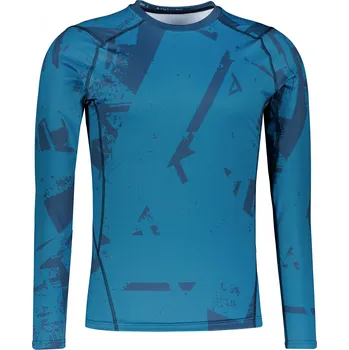 Pánské funkční kompresní tričko s dlouhým rukávem premium ALTISPORT VOJ/ALM079TR03 MODRÁ M