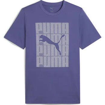 Pánské triko PUMA GRAPHICS WORDING TEE 684825_46 BLUE CRYSTAL XXL