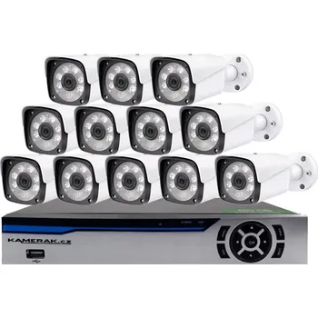 Couvací kamera 12 kamerový AHD set HE12-55E 5Mpx 1920p, H.265, CZ menu