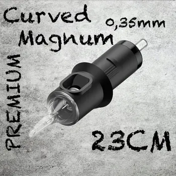 Tetovací jehla 23CM PREMIUM CARTRIDGE 0,35MM CURVED MAGNUM 1KS N3