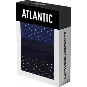 Pánské spodní prádlo Pánské slipy Atlantic bavlněné 3MP-147 námořnická modrá M