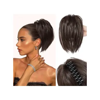 Syntetický culík 28 cm, tmavě hnědá