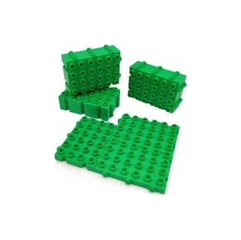 ostatní stavebnice Základna konstrukční desky pro kostky Morphun - zelená - 12 dílů