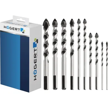 Vrták Hogert HT6D192 Sada univerzálních vrtáků, 10 ks
